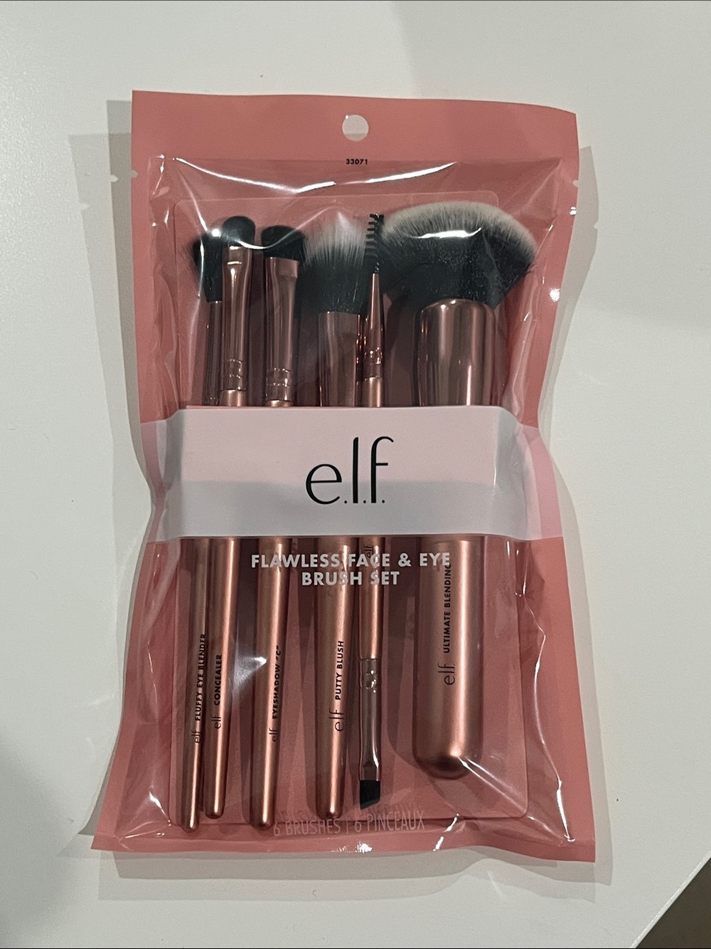 Elf 6 Piece Flawless Face & Eye Brush Set NEW